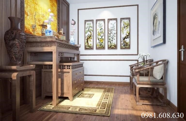 Lựa chọn thiết kế bàn thờ có kiểu dáng phù hợp phong cách ngôi nhà sẽ mang tính thẩm mỹ cao