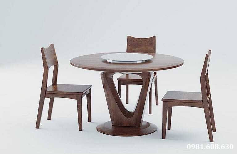 Mẫu bàn ăn tròn thiết kế phá cách, tạo phong cách độc đáo, ấn tượng
