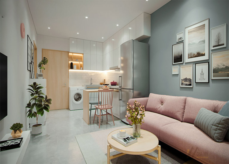 Thiết kế nội thất chung cư phù hợp với thói quen, lối sống của gia đình
