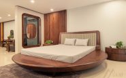 Mẫu giường cho không gian phòng theo hình vòm cung