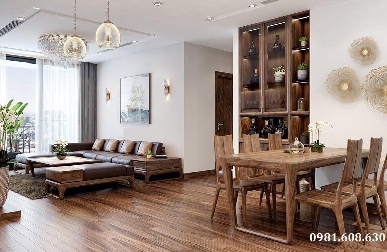 Thiết kế nội thất cho chung cư theo phong cách hiện đại, tối giản nhưng vẫn giữ được nét sang trọng