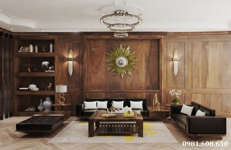 Phong cách thiết kế chung cư nội thất sang trọng, đẳng cấp theo hướng truyền thống, cổ điển